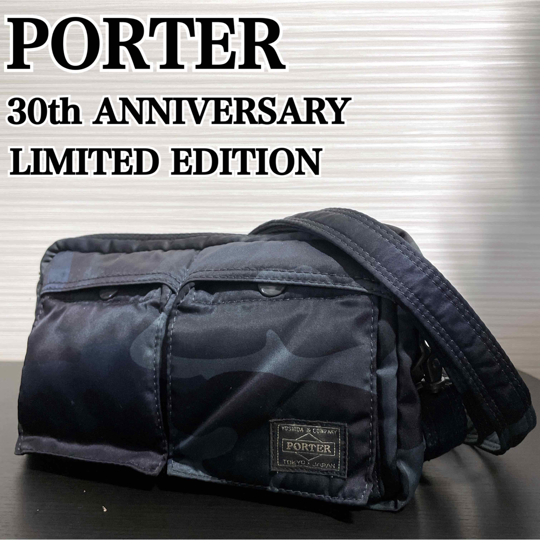 美品 PORTER タンカー30th 2WAYショルダー ウエスト 迷彩