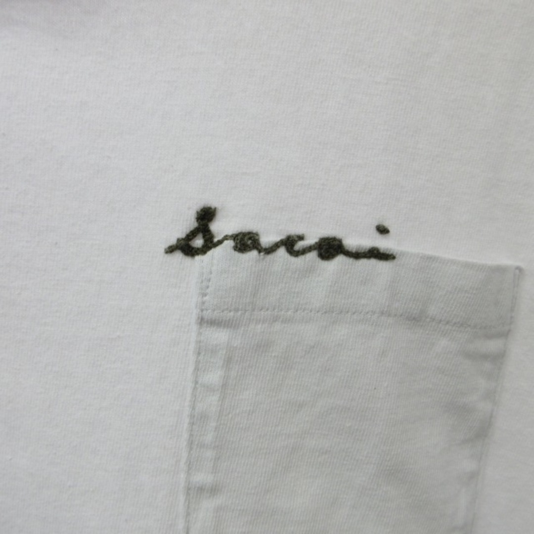 サカイ sacai 22SS コットンツイル Tシャツ カットソー 半袖 白 3