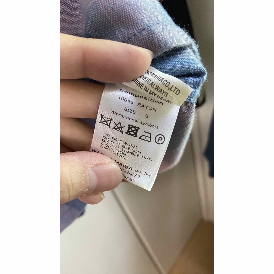 WACKO MARIA(ワコマリア)の最安値 OMBRE CHECK OPEN COLLAR SHIRT S/S  メンズのトップス(シャツ)の商品写真