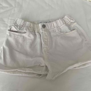 ザラキッズ(ZARA KIDS)のザラキッズ  デニム　ショートパンツ　白(パンツ/スパッツ)