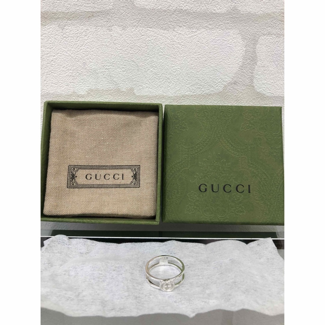 Gucci(グッチ)のa様専用Gucci グッチ インターロッキング GG リング 指輪 シルバー メンズのアクセサリー(リング(指輪))の商品写真