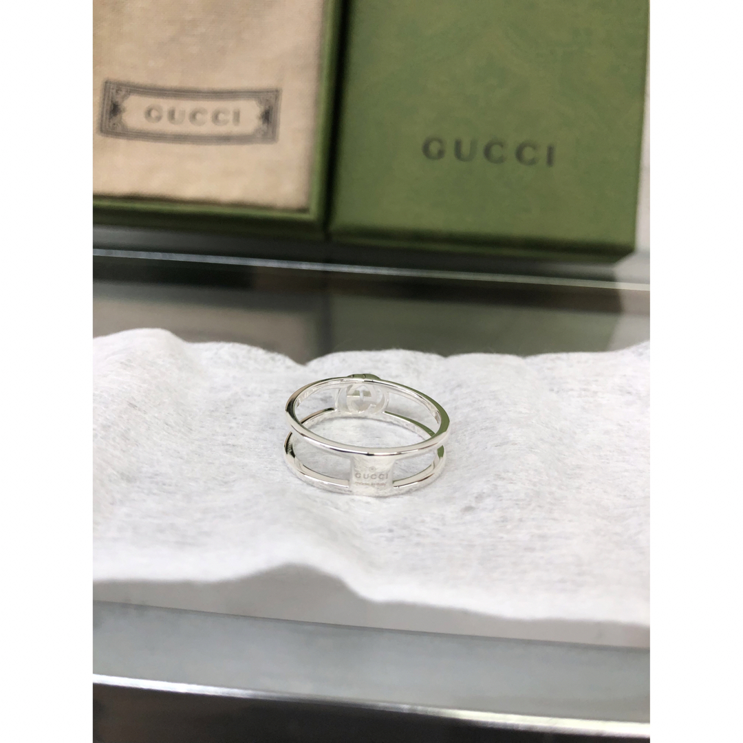 Gucci(グッチ)のa様専用Gucci グッチ インターロッキング GG リング 指輪 シルバー メンズのアクセサリー(リング(指輪))の商品写真