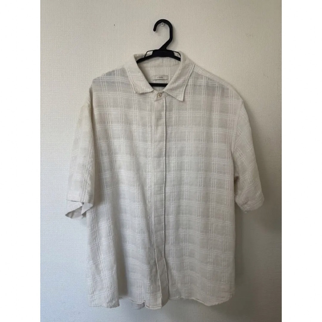 LIDNM - ITALY GAUZE CHECK SHIRTの通販 by ねこショップ｜リドムなら ...