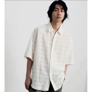 リドム(LIDNM)のITALY GAUZE CHECK SHIRT(シャツ)