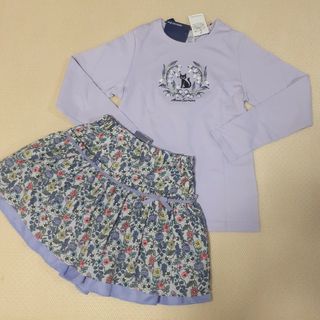 アナスイミニ(ANNA SUI mini)の【新品】　アナスイミニ　Tシャツ　キュロット(Tシャツ/カットソー)