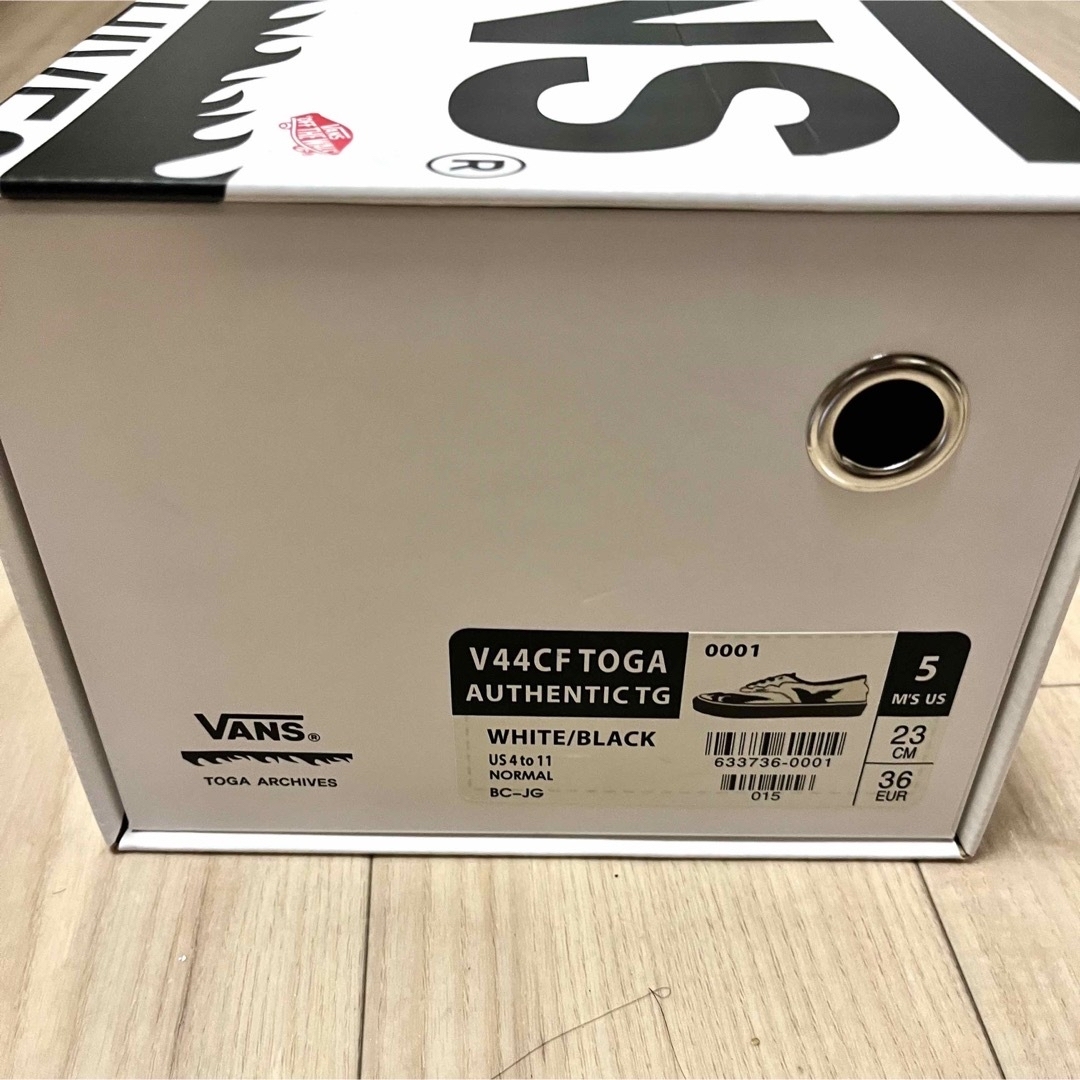 toga×vans AUTHENTIC 36 23cm 箱付き 新品未使用品