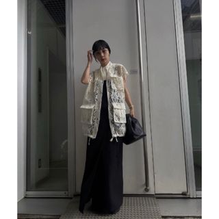 アメリヴィンテージ(Ameri VINTAGE)のLACE WORKPOCKET VEST AMERI(ベスト/ジレ)