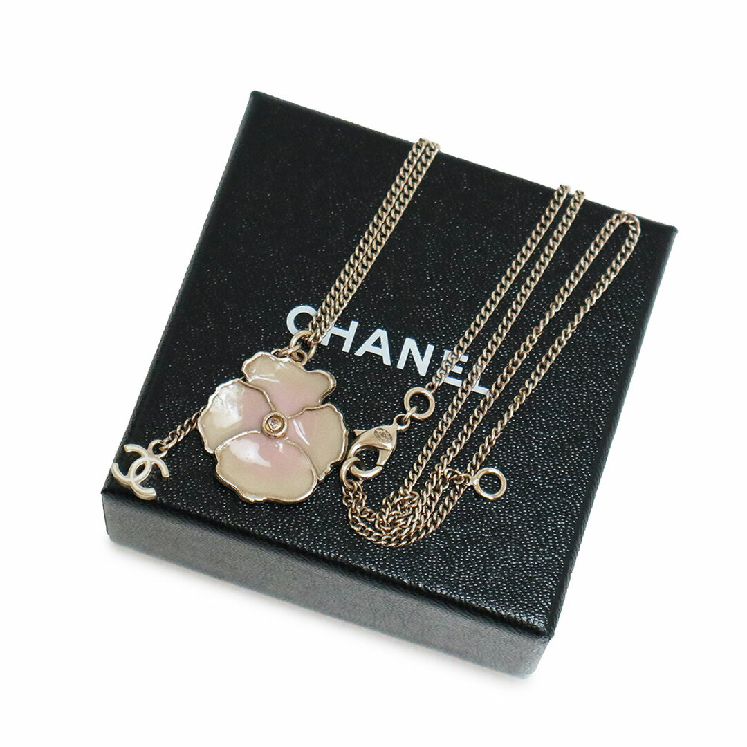 CHANEL シャネル ネックレス　ラインストーン フラワー 花 ネックレス