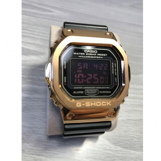 ジーショック(G-SHOCK)のカシオ G-SHOCK DW-5600 カスタム レッドアイ ピンクゴールド(腕時計(デジタル))