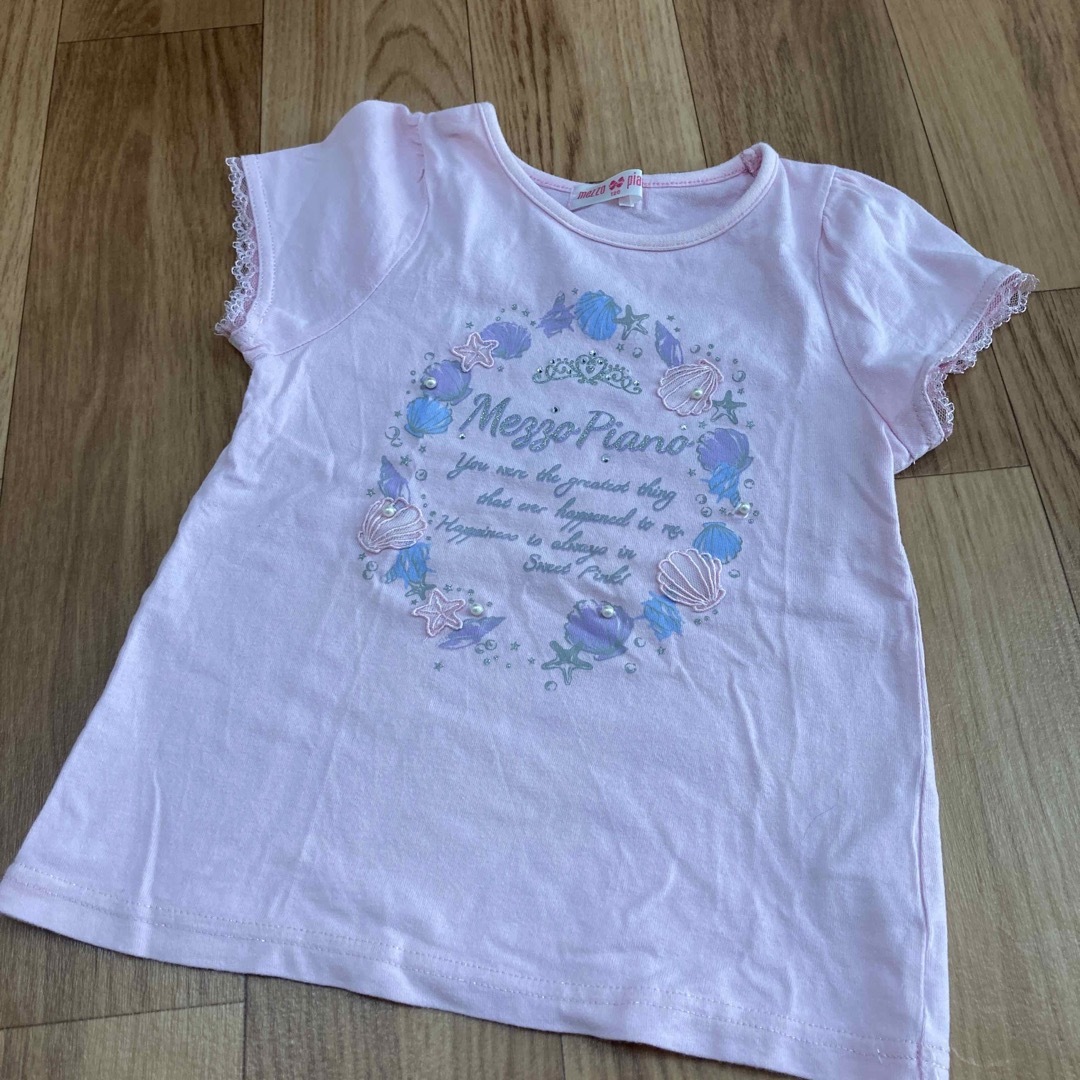 mezzo piano(メゾピアノ)のメゾピアノ　Tシャツ　120 キッズ/ベビー/マタニティのキッズ服女の子用(90cm~)(Tシャツ/カットソー)の商品写真