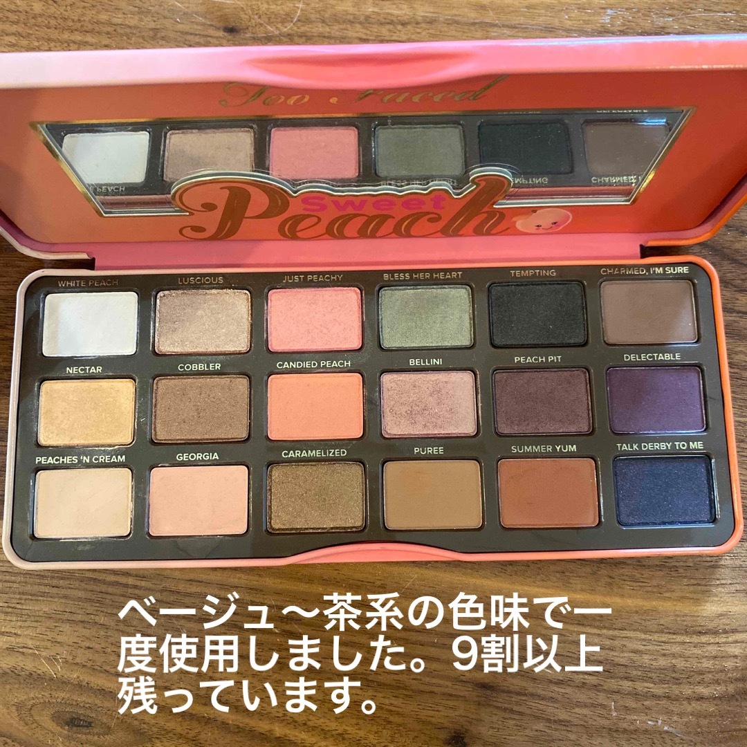 Too Faced(トゥフェイス)のToo Faced スイートピーチ　アイシャドウパレット コスメ/美容のベースメイク/化粧品(アイシャドウ)の商品写真