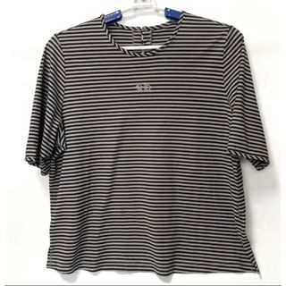 サイズ46 大きいサイズ トップス レディース 半袖Tシャツ ボーダー(Tシャツ(半袖/袖なし))