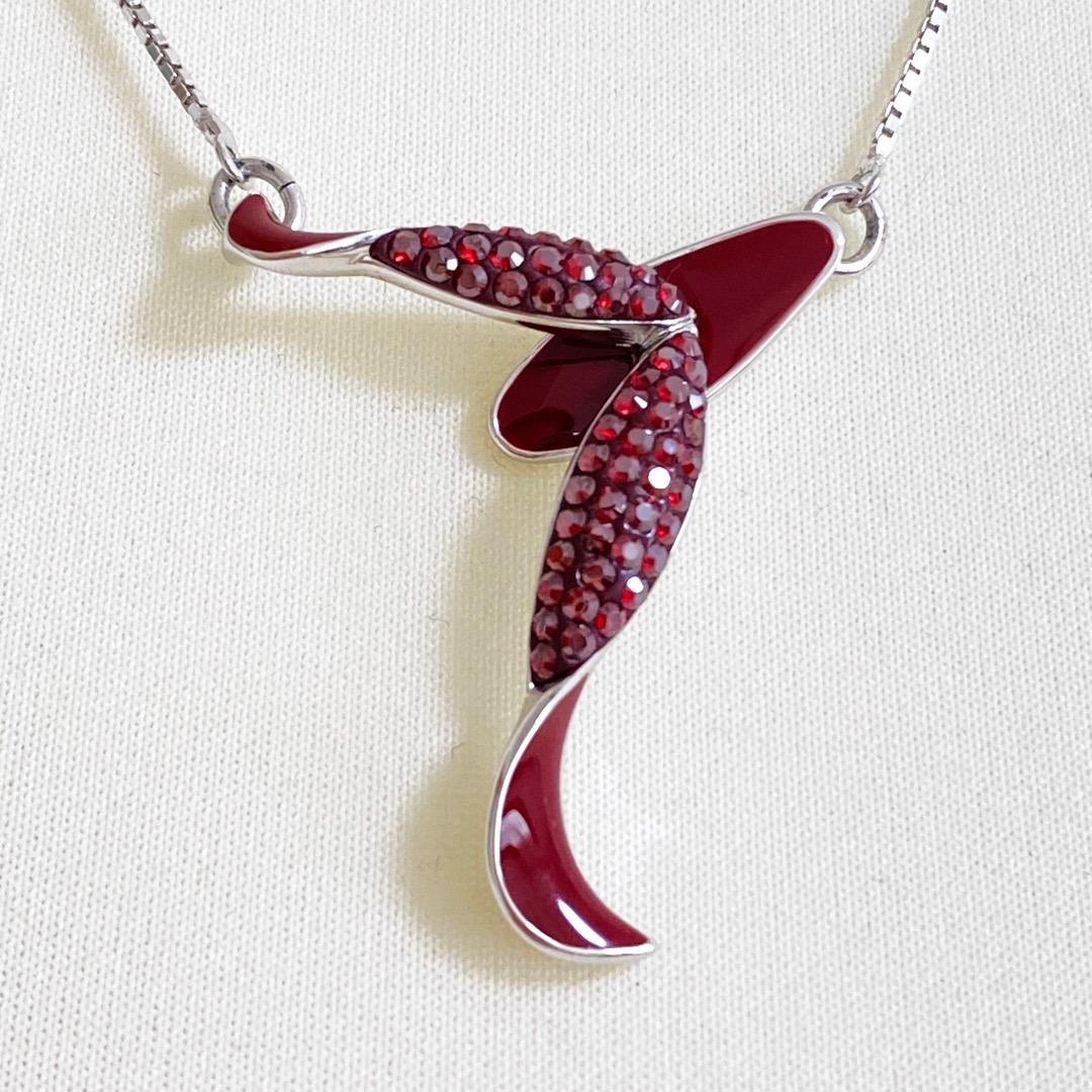 SWAROVSKI - 【未使用保管品】スワロフスキー SWAROVSKI ネックレス 赤