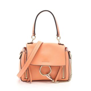 クロエ(Chloe)のChloe フェイ ハンドバッグ レザー ピンクベージュ 2WAY(ハンドバッグ)