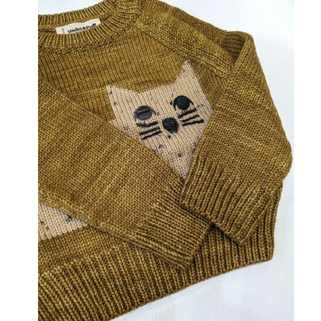 □美品□mishau0026puff□cat sweater□mto-