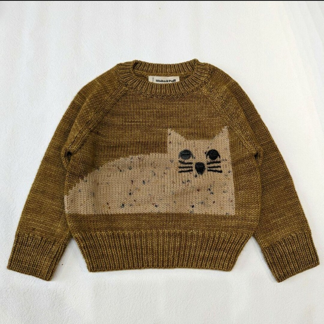 □美品□mishau0026puff□cat sweater□mto-