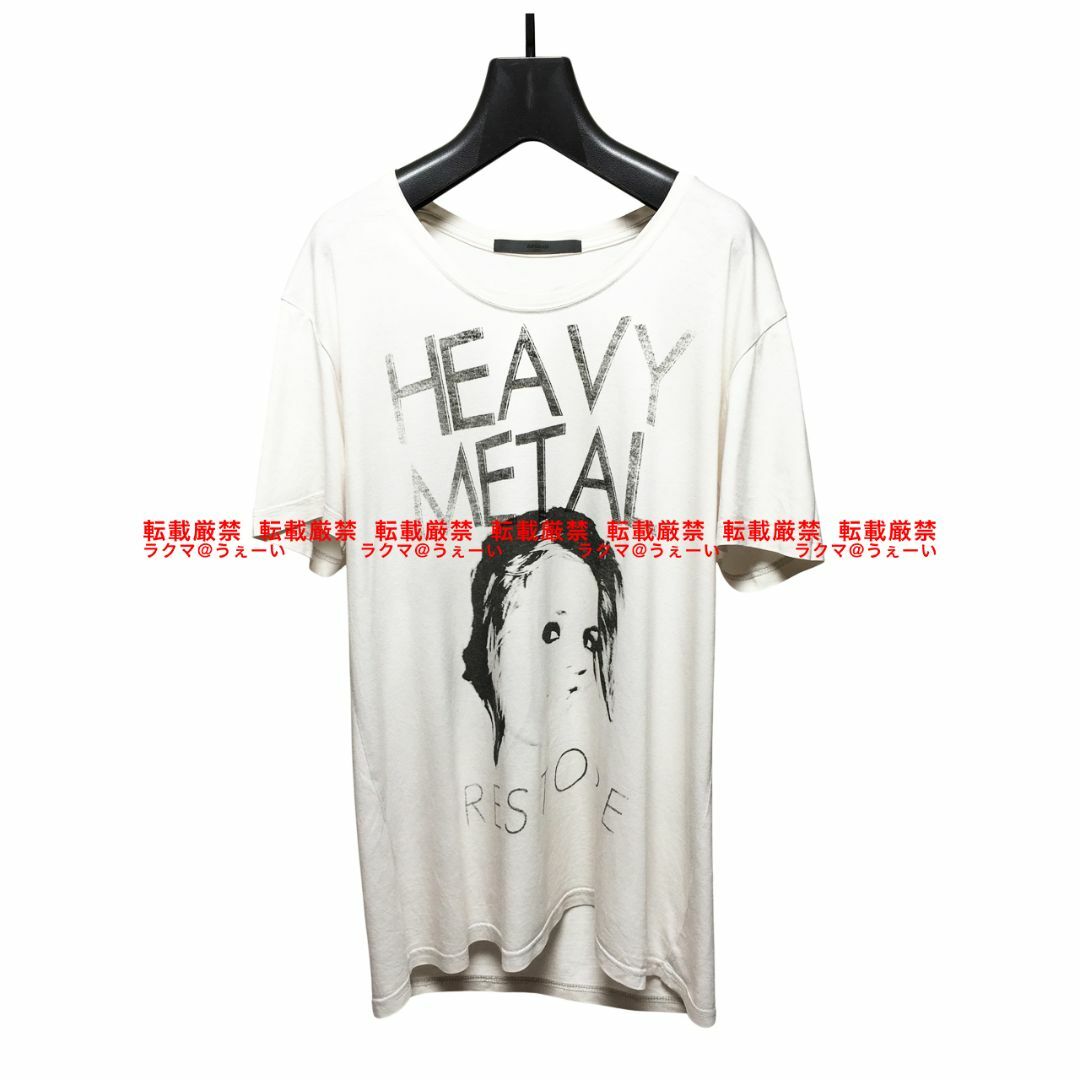 美品 清春着 MaD HEAVY METAL プリントTシャツ C IVORY