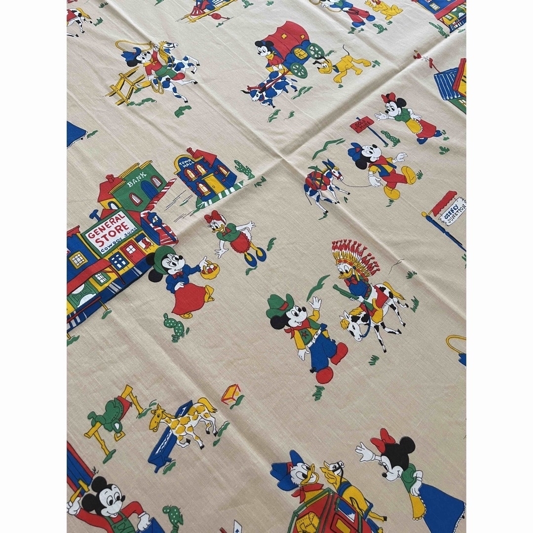 ????????　vintage  fabric ディズニー　ビンテージ　生地ハンドメイド