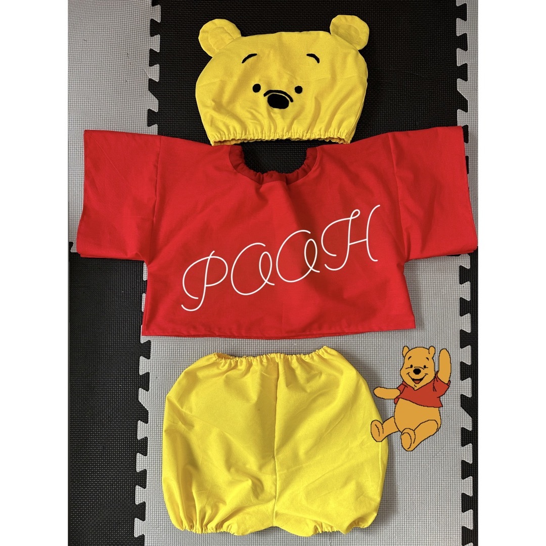 ハロウィン　仮装　なりきり　コスプレ　Pooh ぽっちゃり　ハンドメイド　発表会