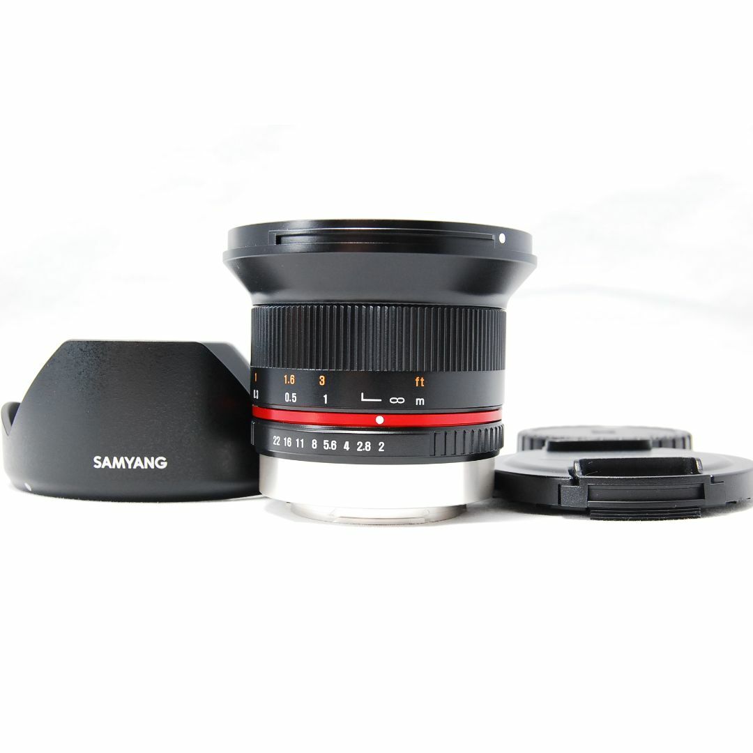 SAMYANG 12mm F2.0 NCS CS FUJIFILM Xマウント スマホ/家電/カメラのカメラ(レンズ(単焦点))の商品写真