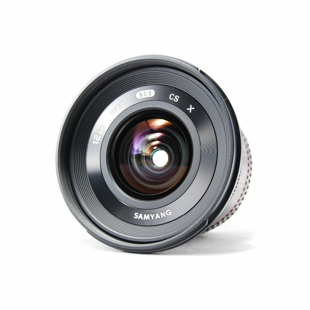 SAMYANG 12mm F2.0 NCS CS FUJIFILM Xマウント スマホ/家電/カメラのカメラ(レンズ(単焦点))の商品写真