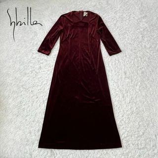 シビラ(Sybilla)のsybilla シビラ　ベルベット　ベロア　ロング　ワンピース(ロングワンピース/マキシワンピース)