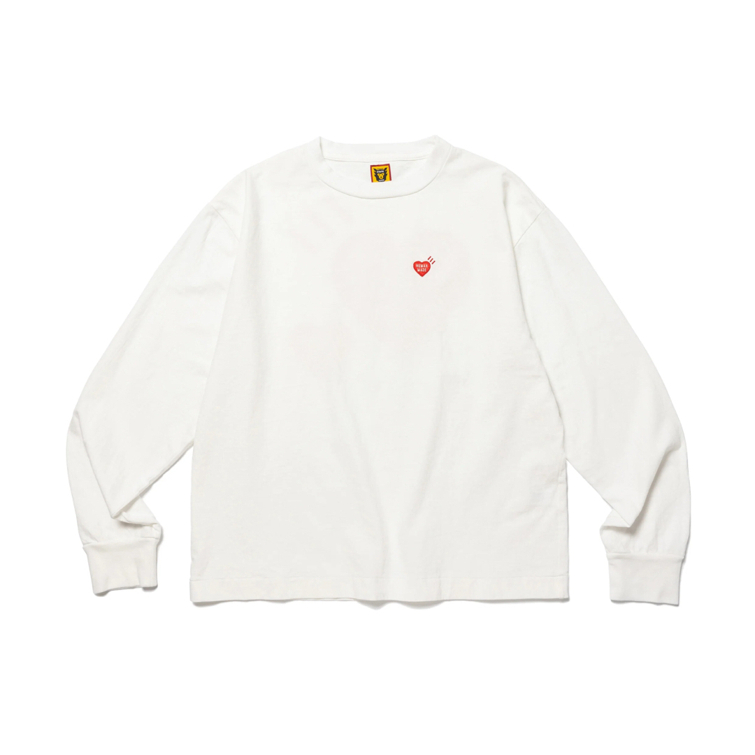 HUMAN MADE HEART L/S T-SHIRT White