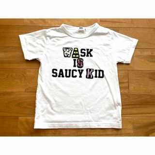 ワスク(WASK)の【Kid's】 WASK ワッペン Tシャツ ホワイト 110サイズ(Tシャツ/カットソー)