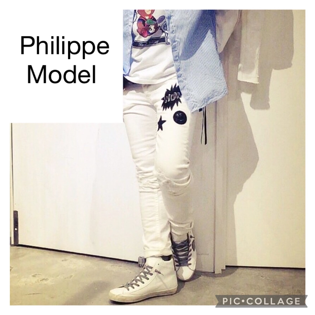 Philippe Model（フィリップモデル）ハイカット ホワイト スニーカー | フリマアプリ ラクマ