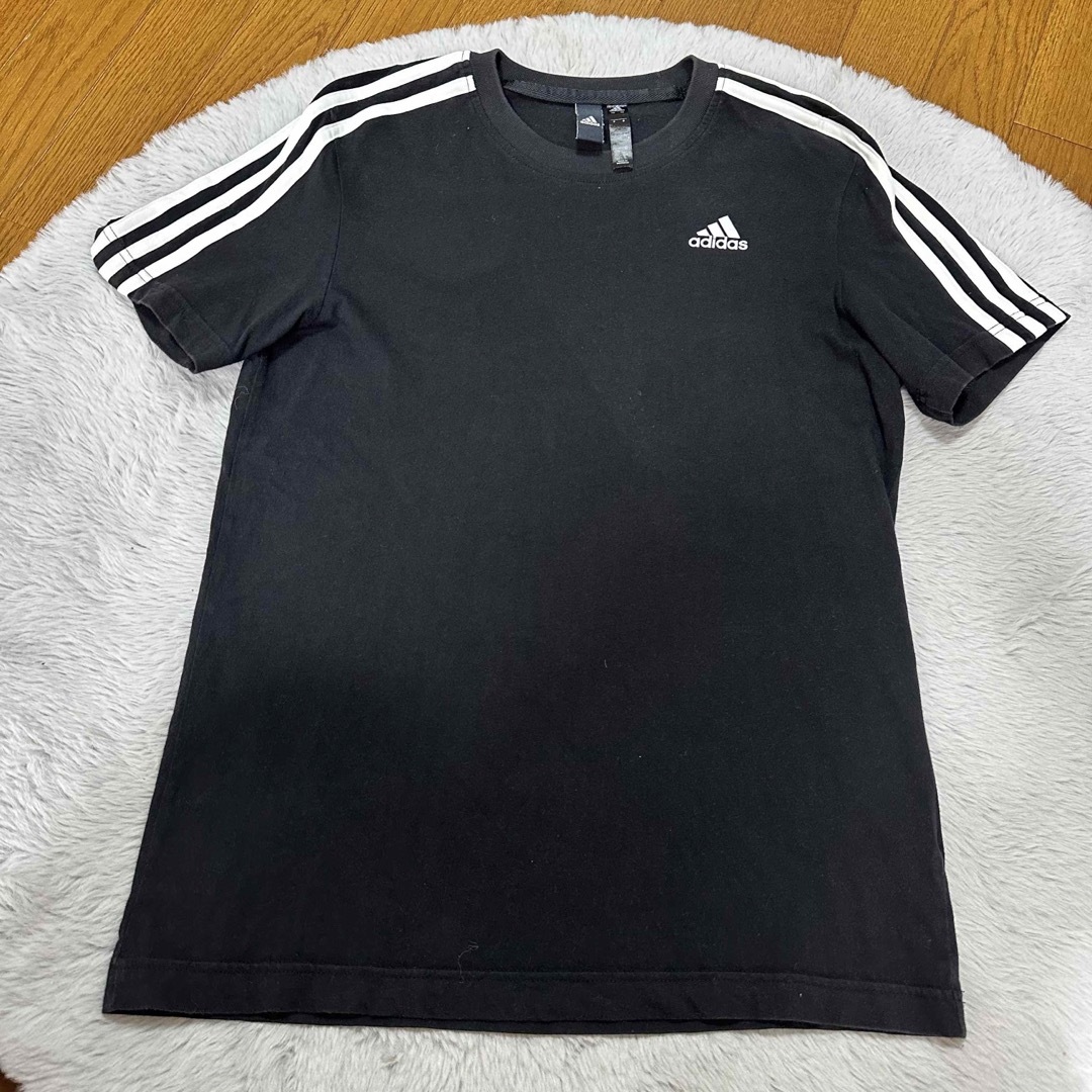 adidas(アディダス)のadidas 半袖　Tシャツ　ブラック　M メンズのトップス(Tシャツ/カットソー(半袖/袖なし))の商品写真