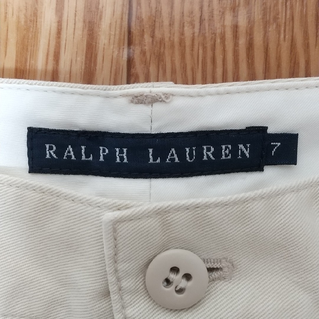 POLO RALPH LAUREN(ポロラルフローレン)のクラッシック チノパン ポロ ラルフローレン7号 M 淡いベージュ レディースのパンツ(カジュアルパンツ)の商品写真