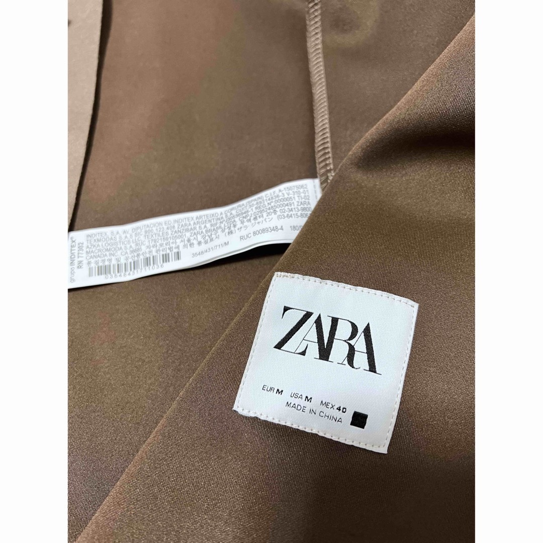 ZARA(ザラ)のZARA ザラ 美品 ノーカラー ジャケット  スエードブレザー  M 40 メンズのジャケット/アウター(ノーカラージャケット)の商品写真