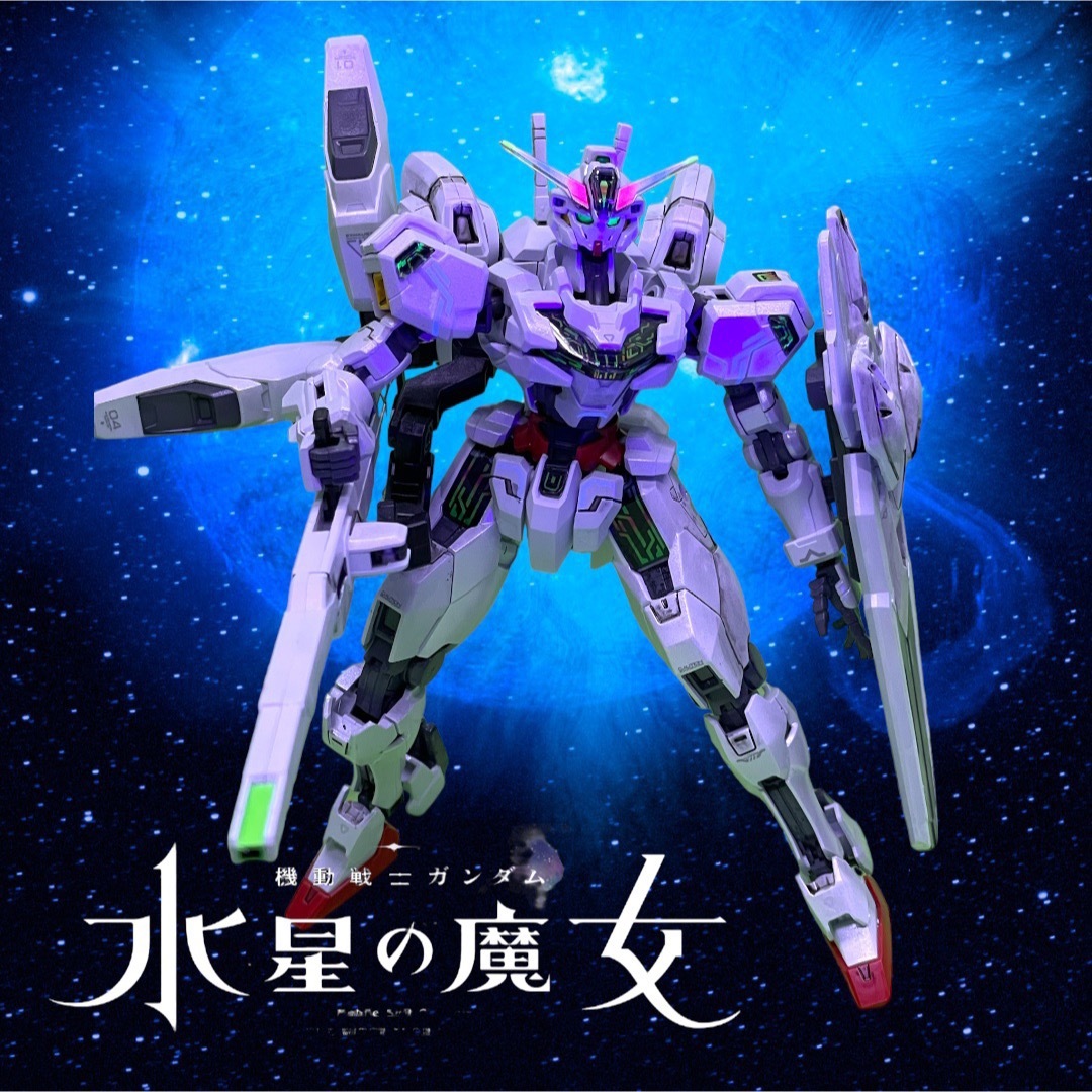 エンタメ/ホビーHGガンダムキャリバーン改修塗装済み完成品（パーメットスコア）