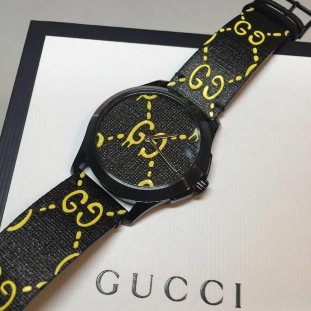 Gucci(グッチ)の☆新品☆GUCCI ゴースト 腕時計 クォーツ GG柄 メンズの時計(腕時計(アナログ))の商品写真