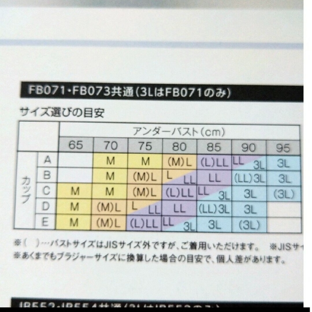 シャルレ(シャルレ)の無縫製ハーフトップ＆ショーツ☆LL レディースの下着/アンダーウェア(ブラ&ショーツセット)の商品写真