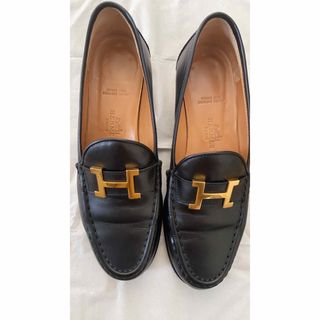 エルメス(Hermes)の【HERMES】【美品】エルメス　ローファー　Hロゴコンスタンス(ローファー/革靴)