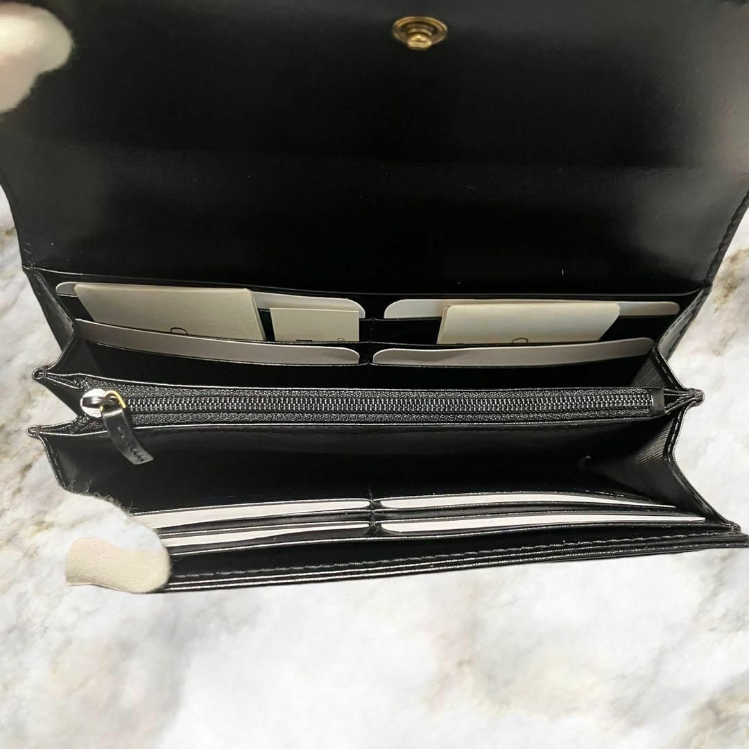 【新品】GUCCI グッチ ggマーモット レザー 長財布 黒 443436