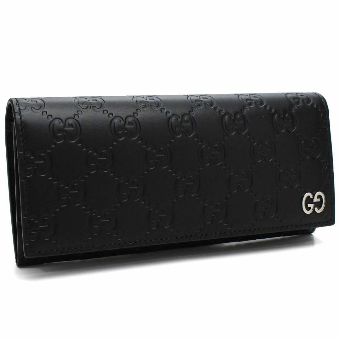 GUCCI - 【新品】GUCCI グッチ GGシグネチャー レザー 長財布 481727 黒