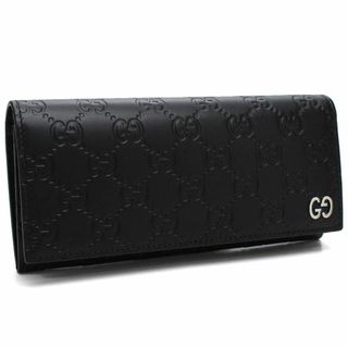 グッチ(Gucci)の【新品】GUCCI グッチ GGシグネチャー レザー 長財布 481727 黒(長財布)