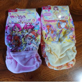 バンダイ(BANDAI)の新品　綿100%　バンダイ　プリキュアオールスターズ　ショーツ　110　各2枚組(下着)