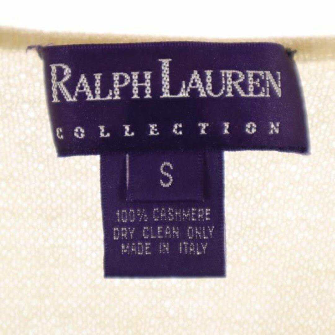 Ralph Lauren(ラルフローレン)のラルフローレン イタリア製 半袖 カシミヤ100％ ニット S ベージュ RALPH LAUREN レディース 【中古】  【230903】 レディースのトップス(ニット/セーター)の商品写真