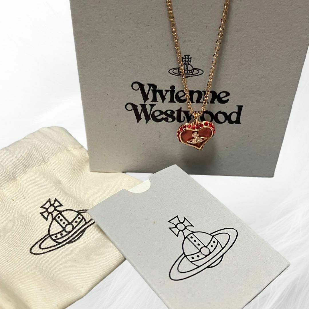 Vivienne Westwood(ヴィヴィアンウエストウッド)の【新品】ヴィヴィアンウエストウッド ペトラ ハート ベンダント ネックレス レディースのアクセサリー(ネックレス)の商品写真