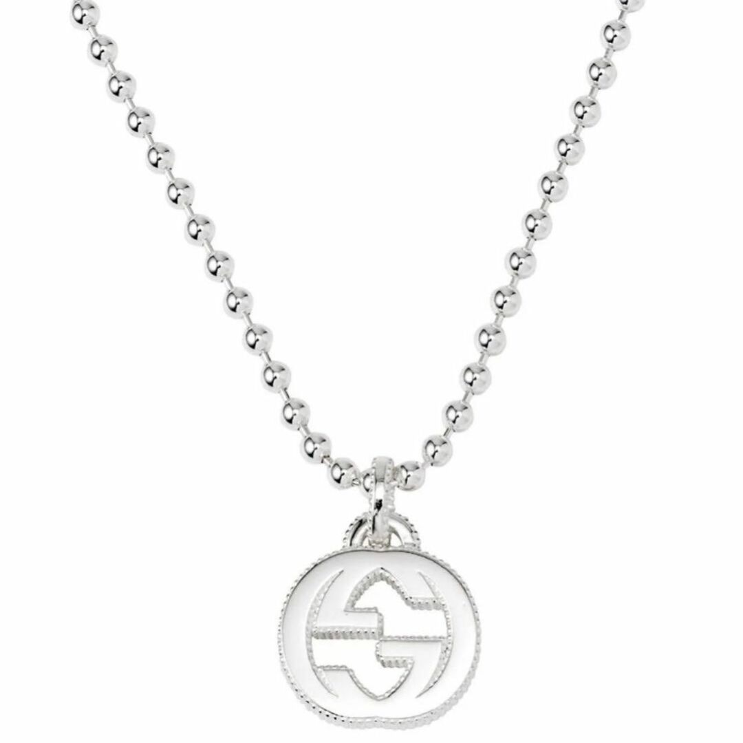 Gucci(グッチ)の【新品】GUCCI  グッチ  シルバーネックレス  インターロッキングG メンズのアクセサリー(ネックレス)の商品写真