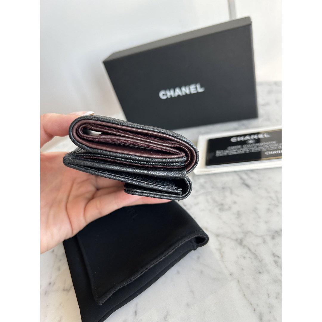 CHANEL 三つ折り財布 コンパクトウォレット