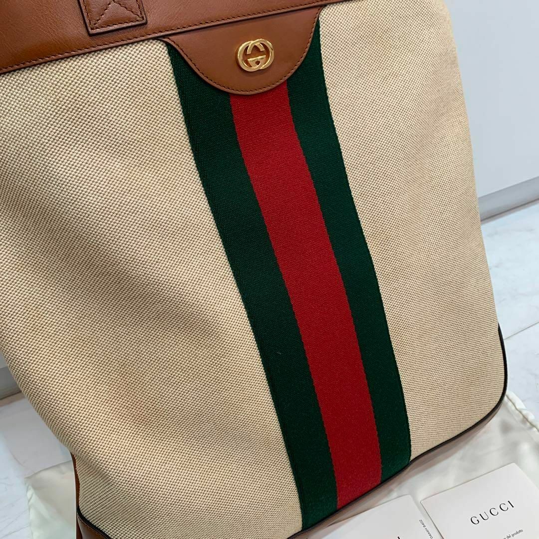 Gucci - ☆新品☆GUCCI ヴィンテージウェブ 2WAYトートバッグ シェリー ...