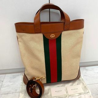 グッチ(Gucci)の☆新品☆GUCCI ヴィンテージウェブ 2WAYトートバッグ シェリーライン(トートバッグ)