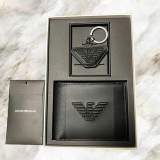 エンポリオアルマーニ(Emporio Armani)の【新品】エンポリオアルマーニ 二つ折り財布 メンズ ギフトセット(折り財布)