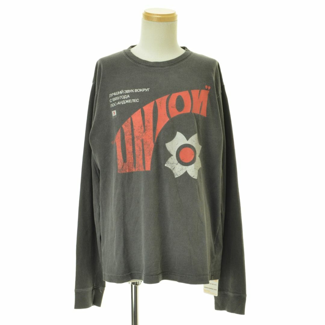 【UNION】23SS CYRILLIC L/S TEE長袖Tシャツ2実寸