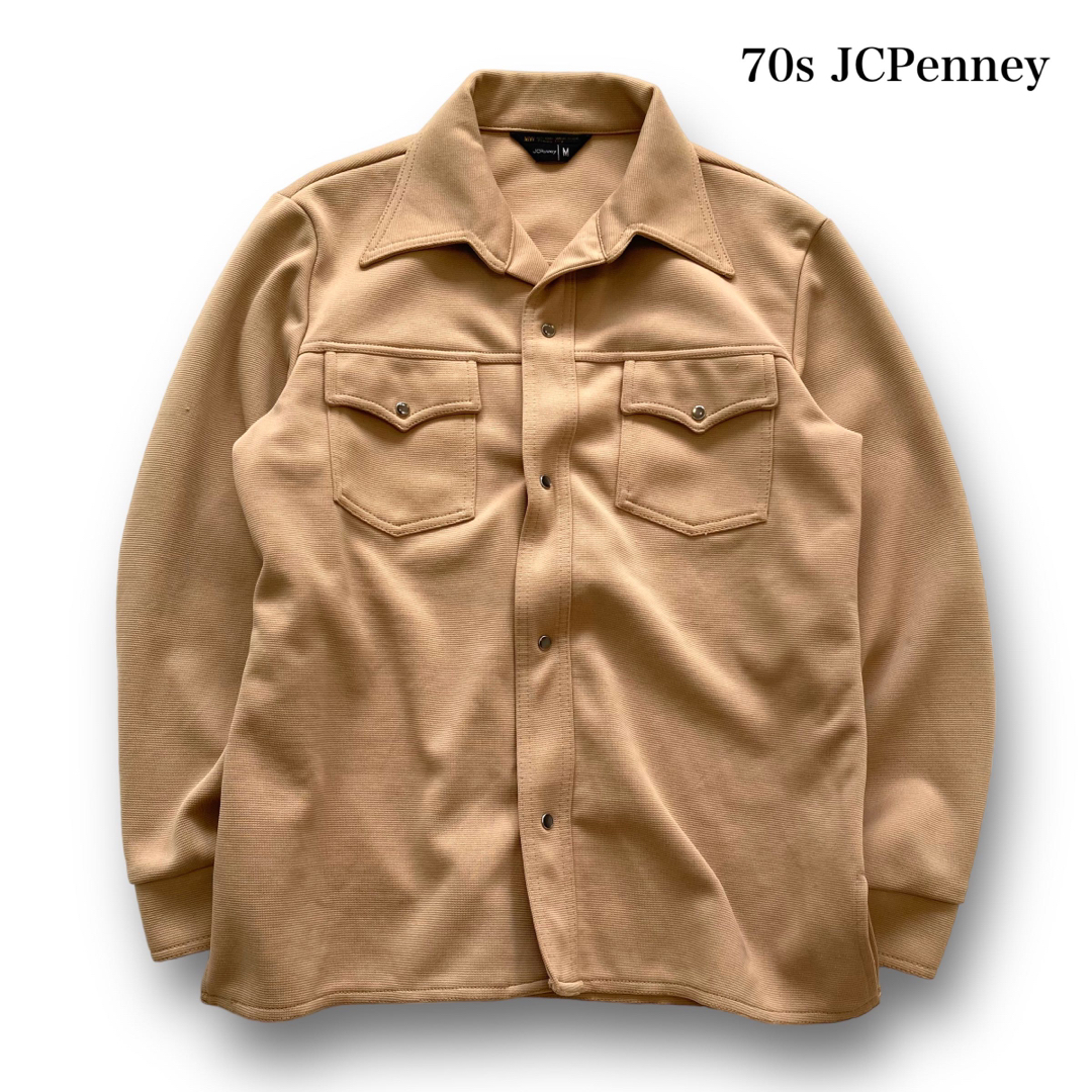 【JCPENNEY】70s ジェーシーペニー オープンカラーシャツ ヴィンテージ