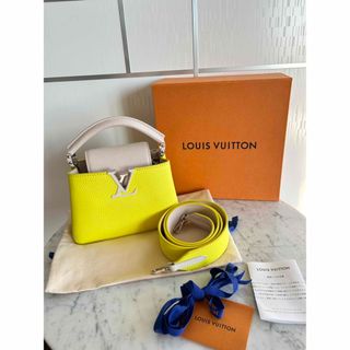 ルイヴィトン(LOUIS VUITTON)の美品♡希少カラー💛ルイヴィトン/カプシーヌmini/バイカラー(ハンドバッグ)